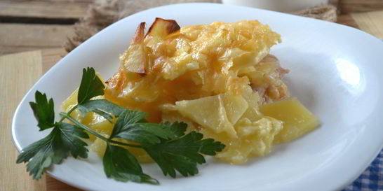 Мясо по-французски с картошкой