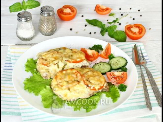 Рецепт мяса по-французски с помидорами