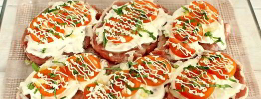 мясо по-французски с помидорами. Шаг 6