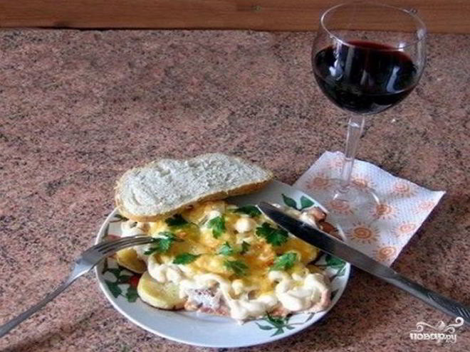 Рецепт мяса по-французски в мультиварке поларис