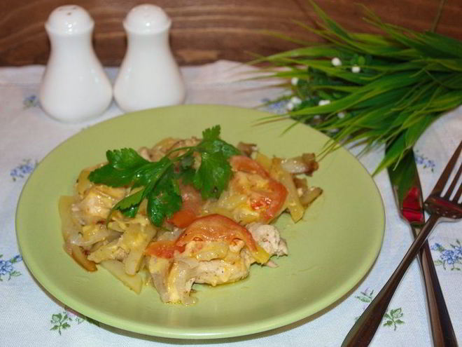 Рецепт мяса по-французски в сковороде