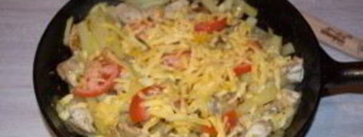 мясо по-французски в сковороде. Шаг 9