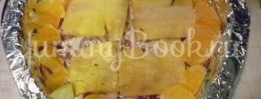 мясо с ананасом по-французским мотивам. Шаг 12