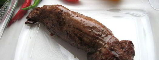 сочная телячья вырезка по-французски с шампиньонами. Шаг 4