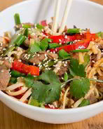 Ароматная говядина с лапшой