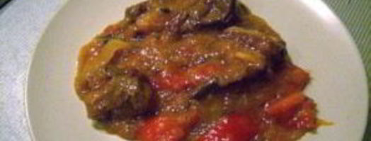 баранина на косточке с помидорами и вином. Шаг 7