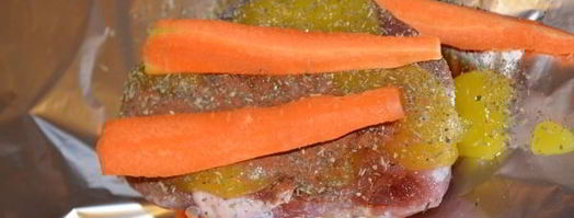 буженина с овощами и алычой. Шаг 8