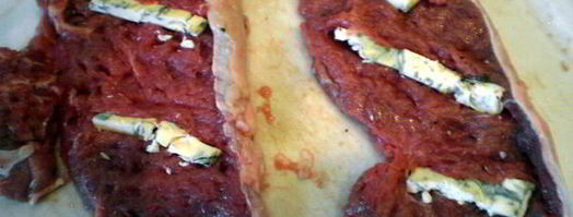 фаршированная говядина фламбе с овощами. Шаг 5