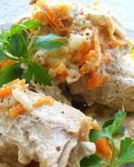 Кролик, тушенный в сливках