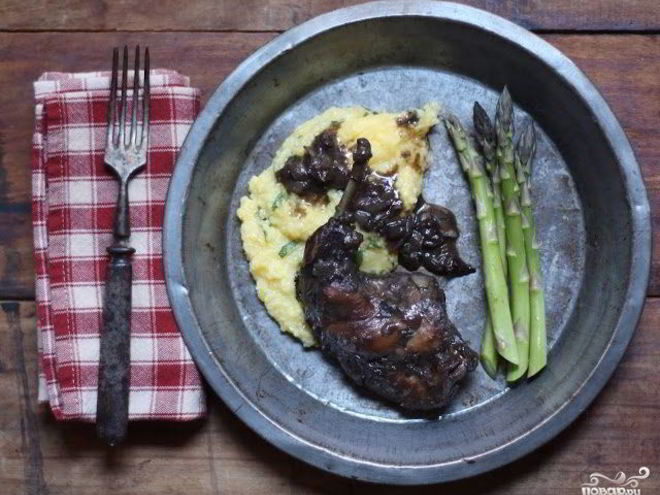 Рецепт кролика в красном вине