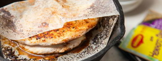 куриная грудка, фаршированная моцареллой и каперсами. Шаг 5