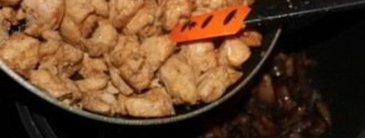 куриная грудка с шампиньонами в сливках. Шаг 14