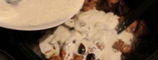 куриная грудка с шампиньонами в сливках. Шаг 15