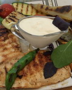 Куриное филе с овощами-гриль