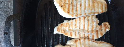 куриное филе с овощами-гриль. Шаг 6