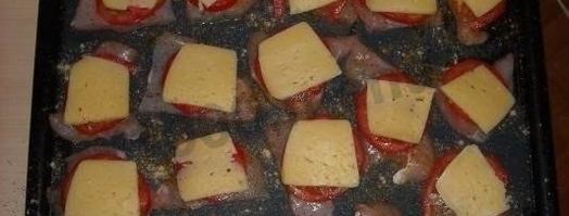 куриное филе с помидором и сыром в духовке. Шаг 5