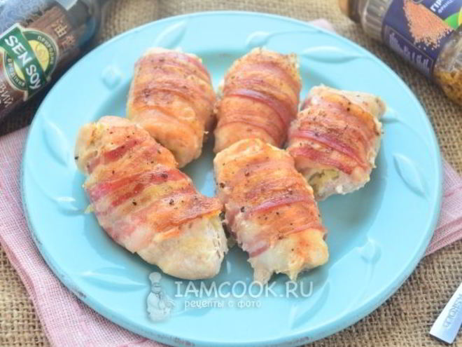 Рецепт куриного филе в беконе в духовке