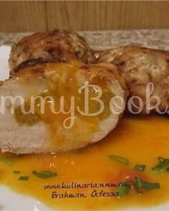 Куриные конверты с апельсином в грейпфрутовом соусе