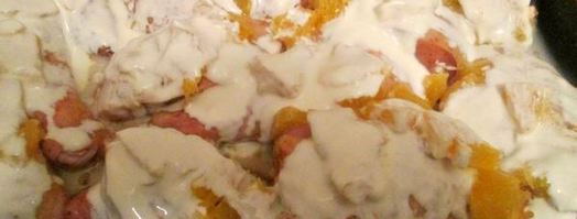 курица с апельсинами в сметане. Шаг 4