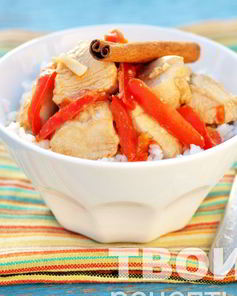 Курица с перцем болгарским