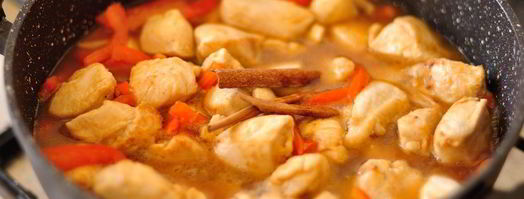 курица с перцем болгарским. Шаг 5