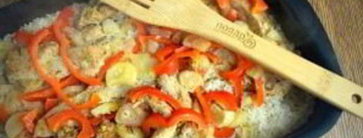 курица с рисом и овощами в фольге. Шаг 8