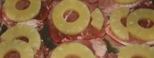 мясо с ананасами и сыром. Шаг 5