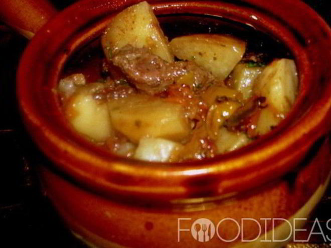 Рецепт мяса в горшочке