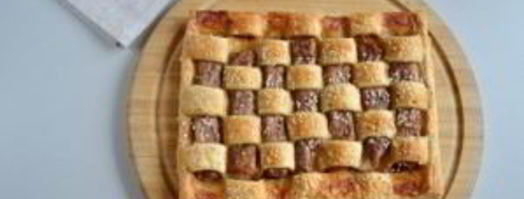 мясо в тесте шахматная доска. Шаг 12