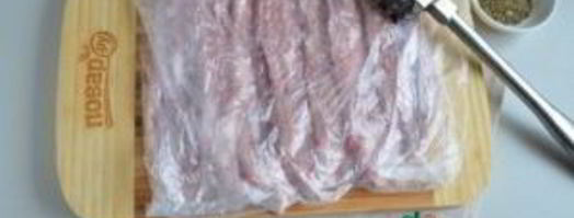 мясо в тесте шахматная доска. Шаг 4