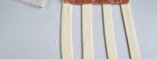 мясо в тесте шахматная доска. Шаг 7