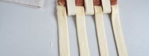 мясо в тесте шахматная доска. Шаг 9