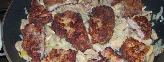 отбивные из свинины с грибным гарниром. Шаг 28