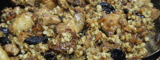 свинина с перловкой и черносливом. Шаг 7