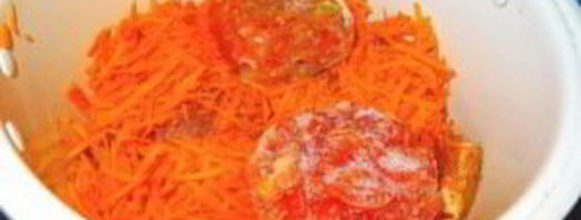 свинина, тушенная с фасолью в мультиварке. Шаг 3