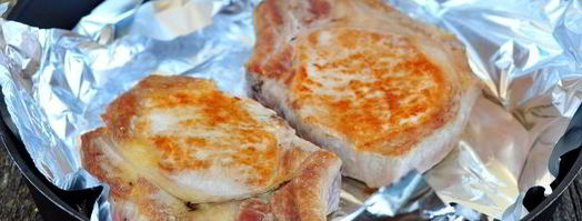 свиные антрекоты в фольге в духовке. Шаг 5