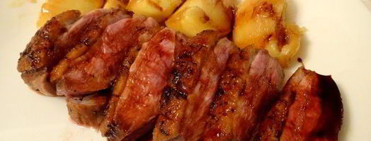 утиная грудка с карамелизированными яблочками. Шаг 6