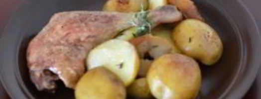 утиные окорочка с яблоками в духовке. Шаг 9