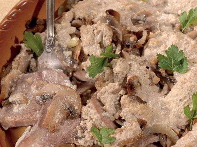 Рецепт языка, тушенного в сметане