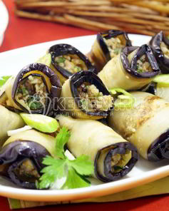 Баклажаны с грецкими орехами по-грузински