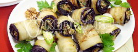 баклажаны с грецкими орехами по-грузински. Шаг 14