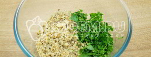 баклажаны с грецкими орехами по-грузински. Шаг 8