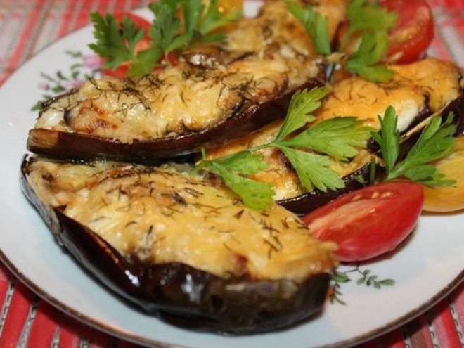 Рецепт баклажанов с грибами в духовке