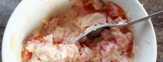 баклажаны с сыром, чесноком и помидорами в духовке. Шаг 8