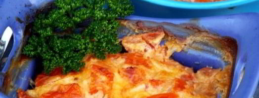 баклажаны с сыром, чесноком и помидорами в духовке. Шаг 12