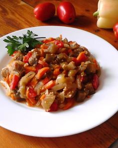 Баклажаны тушеные в мультиварке