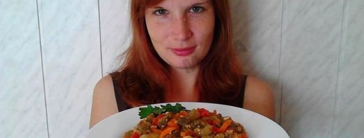 баклажаны тушеные в мультиварке. Шаг 13