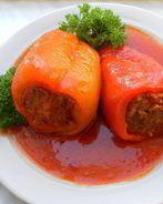 Фаршированный перец с фаршем и рисом