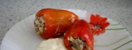 фаршированный перец со сметаной. Шаг 8