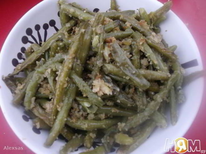Рецепт фасоли спаржевой, стручковой панированной